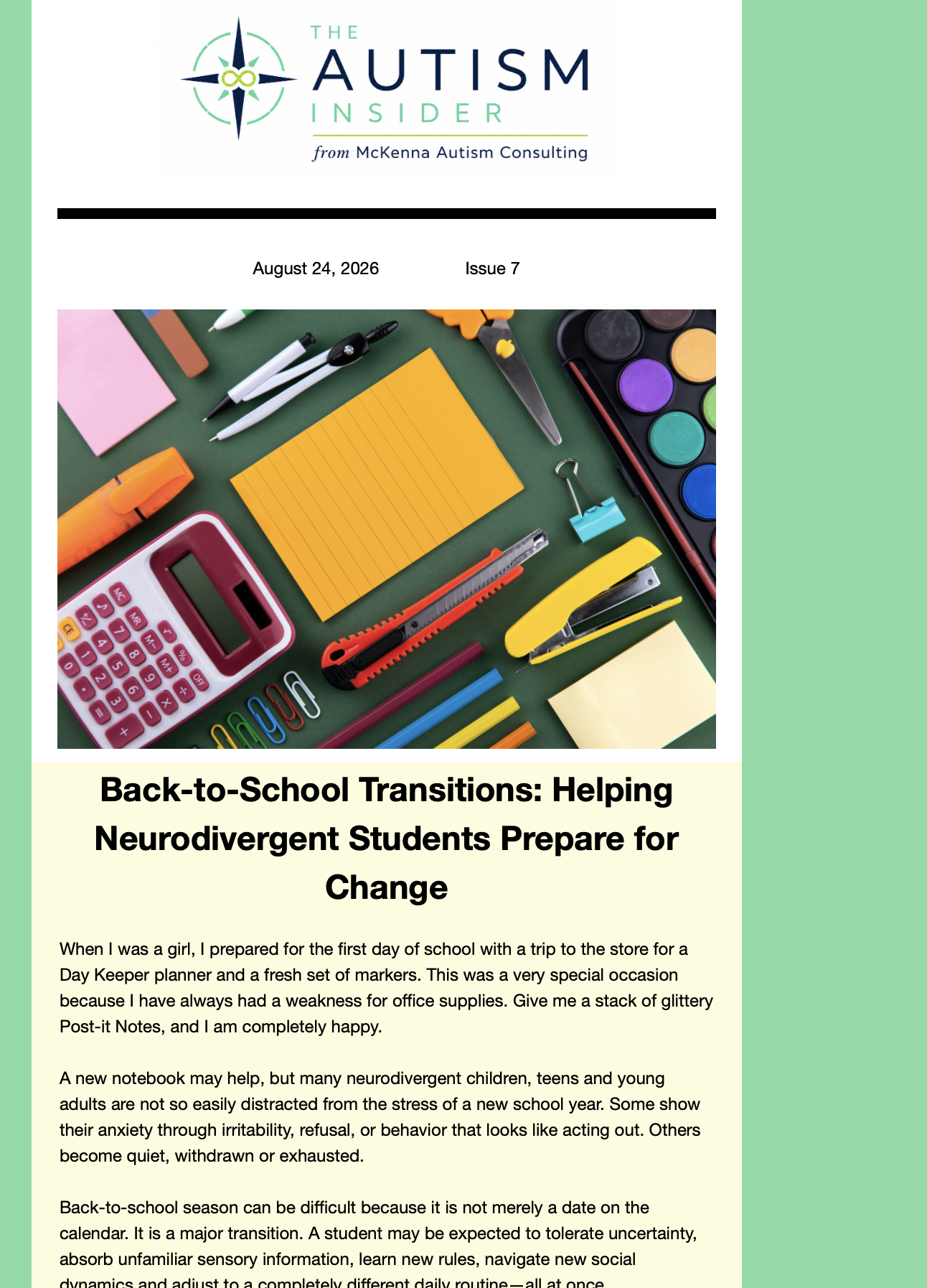 The August 24th Newsletter is Ready!